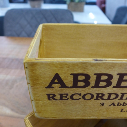 1411 - A pair of Abbey Road wooden storage boxes (FL2705)