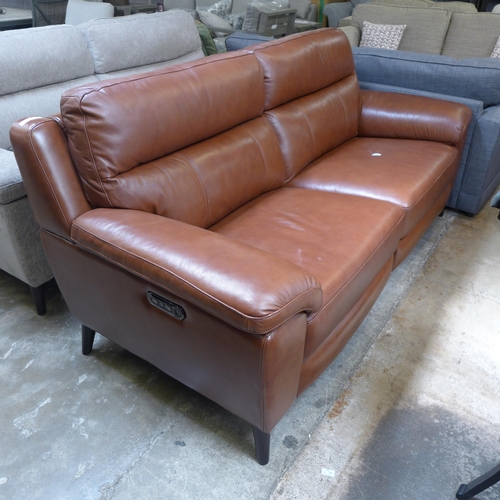 1450 - Grace chestnut brown leather large 2 Seater sofa, original RRP £891.66 + VAT (4176-22) *This lot is ... 