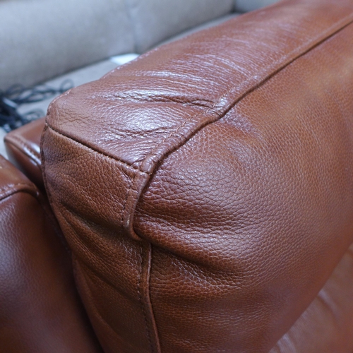 1450 - Grace chestnut brown leather large 2 Seater sofa, original RRP £891.66 + VAT (4176-22) *This lot is ... 