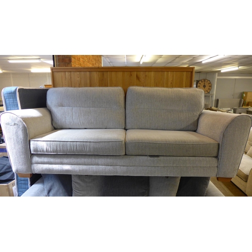 1515 - A pair of grey Dahlia four seater sofas (one scatter back) * this lot is subject to VAT