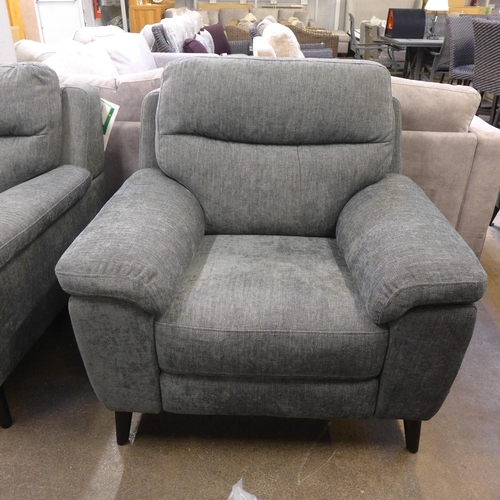 1480 - Grace charcoal fabric armchair with power recline, Original  RRP £499.99  (4177-12)   * This lot is ... 