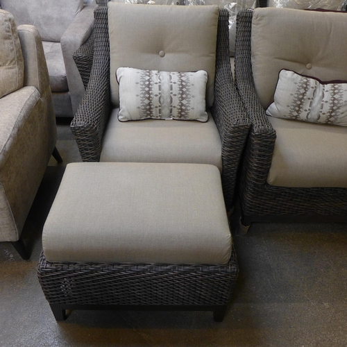 1485 - Agio Mckenzy 6 piece woven deep seating set, Original  RRP £1999.99 - Repaired table, Slight twist o... 