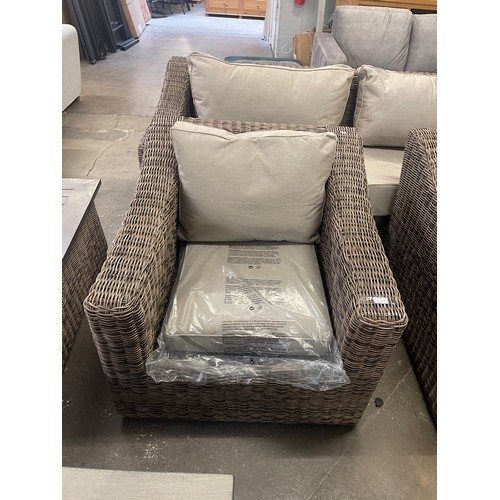 1493 - Ove Decors Denver 4 piece woven deep seating set   , Original  RRP £1499.99 - not standard cushions ... 