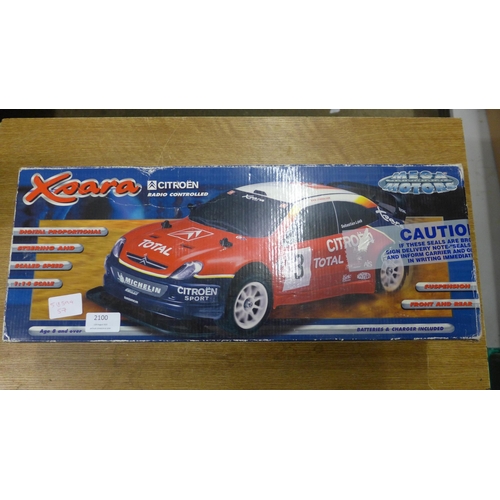 2126 - A radio controlled Citroen Xzara in box