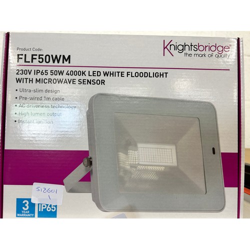 2132 - Two Knightsbridge 50w LED white floodlight