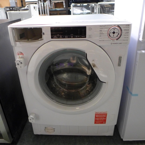 3369 - Hoover Integrated Washing Machine (Missing Drawer & Dial) Model: HBWOS69TME , Original RRP £415.83 i... 