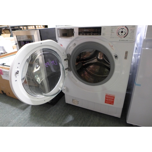 3369 - Hoover Integrated Washing Machine (Missing Drawer & Dial) Model: HBWOS69TME , Original RRP £415.83 i... 