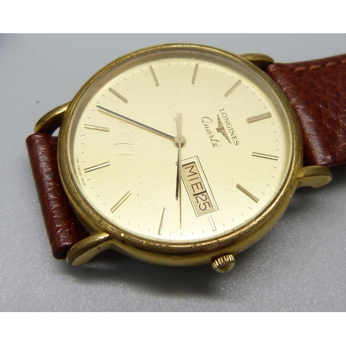 longines day date quartz