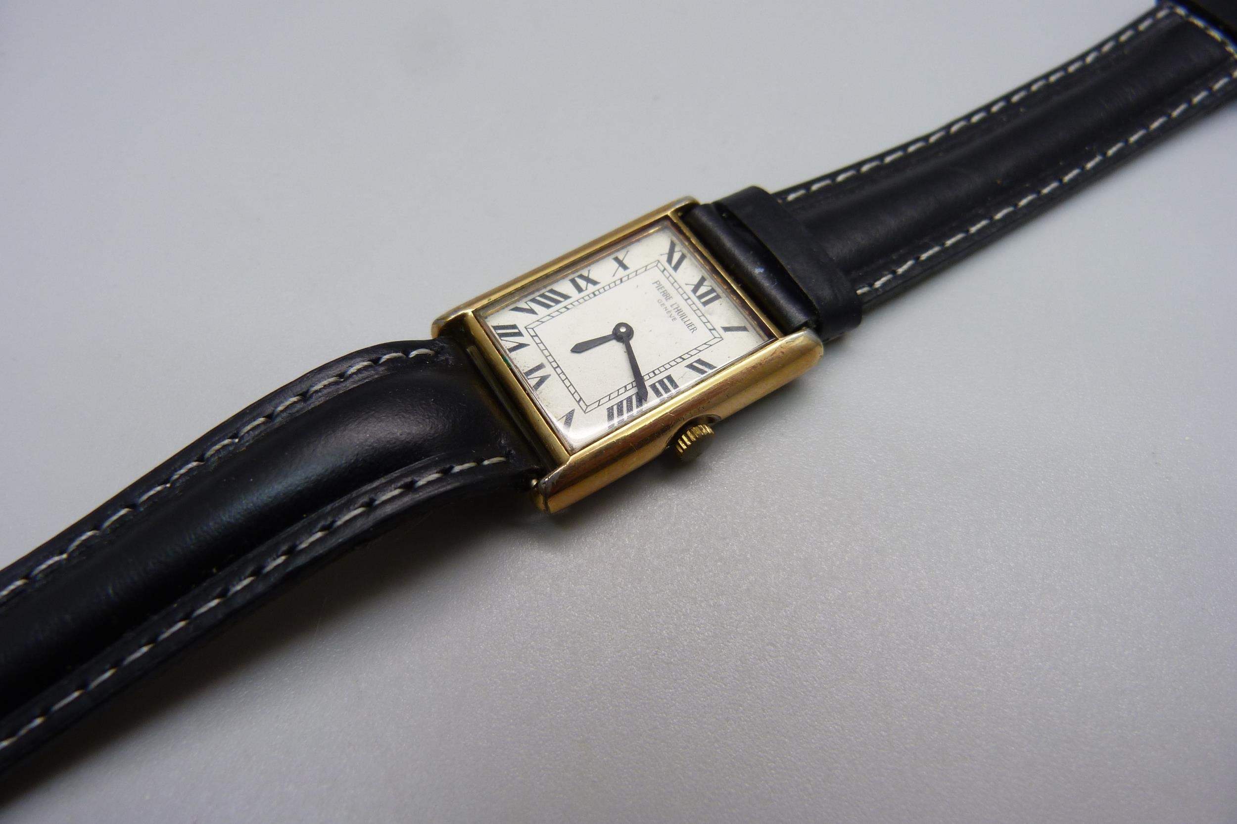 PIERRE おびる L'HUILLIER GENEVE SWISS MADE 手巻き