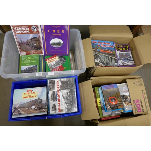 1133 - Four boxes of railway books **PLEASE NOTE THIS LOT IS NOT ELIGIBLE FOR POSTING AND PACKING**