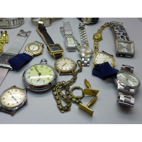 618 - A collection of lady's and gentleman's wristwatches