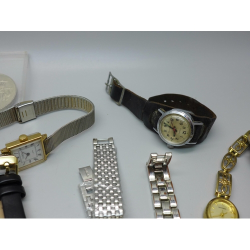 618 - A collection of lady's and gentleman's wristwatches