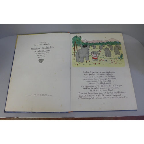 647 - One volume, Le Voyage de Babar, Jean de Brunhoff, 1932, French text