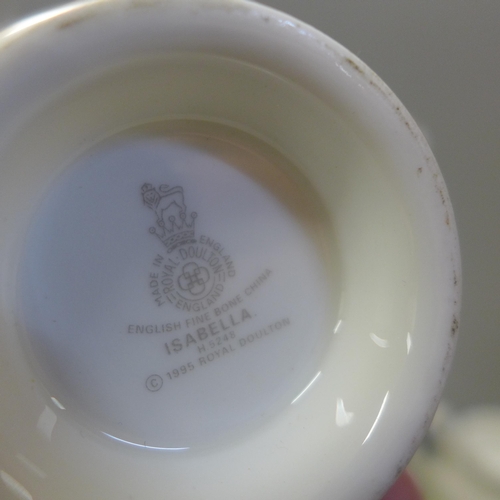 685 - Royal Doulton Isabella pattern dinnerware and coffee ware  **PLEASE NOTE THIS LOT IS NOT ELIGIBLE FO... 