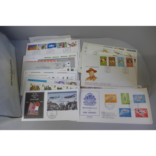 700 - Stamps; a box of stamps, covers, etc.