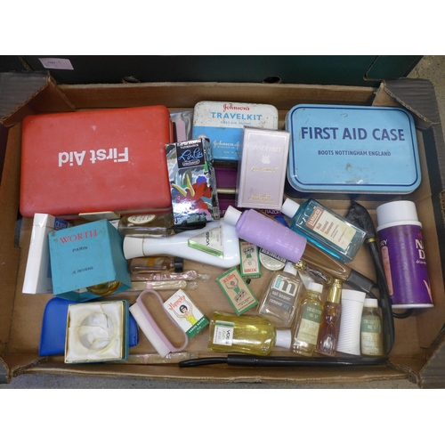 701 - A collection of first aid boxes and other medical items, etc.