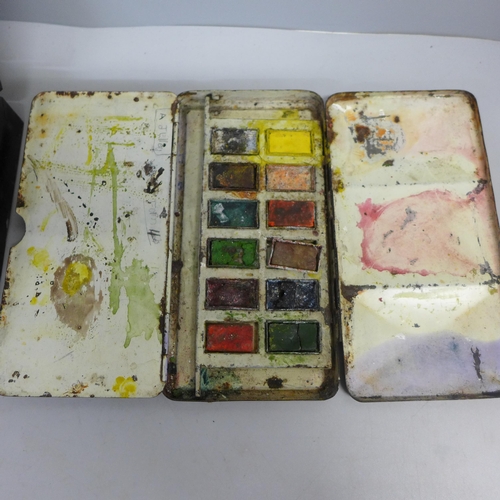 721 - Two vintage paint sets