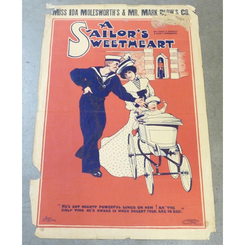 744C - A WWI poster, A Sailor's Sweetheart