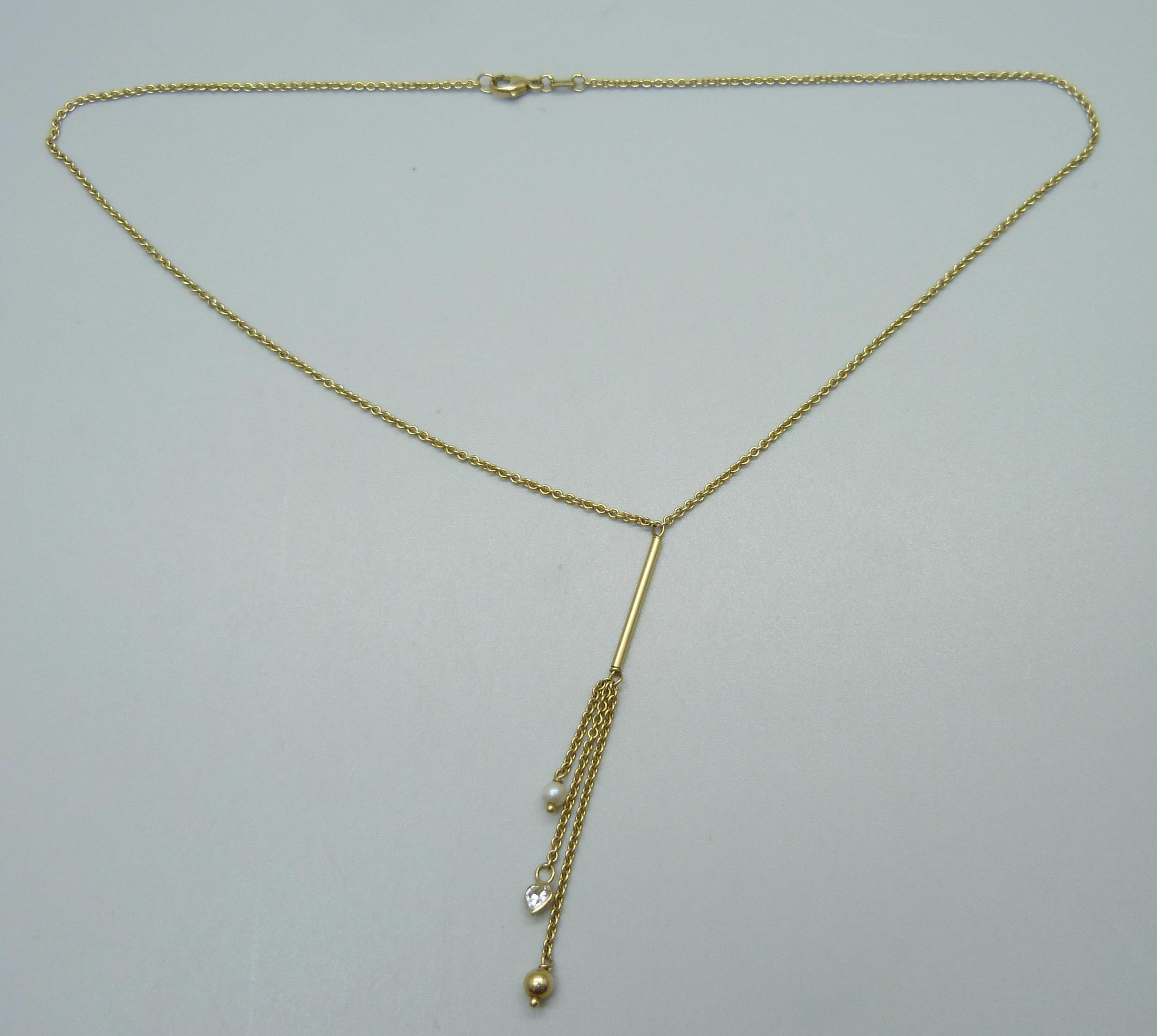 Metal tassel clearance necklace