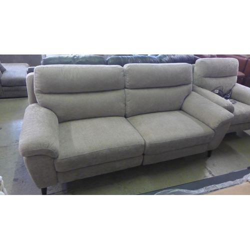 1304 - Grace Mink Fabric large 2 seater Recliner, original RRP £874.99 + VAT (4176-13) *This lot is subject... 