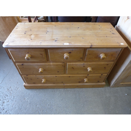 147 - A pine chest of drawers