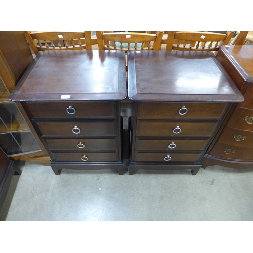 152 - A pair of Stag Minstrel mahogany bedside chests