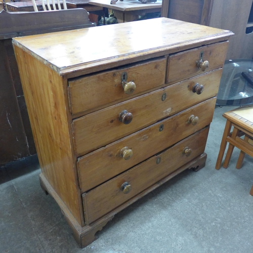 203 - A George III pine chest of drawers