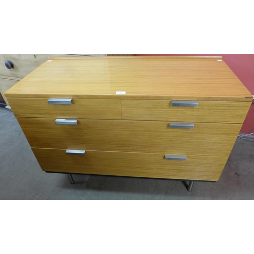 30 - A Stag Fineline teak chest of drawers, designed by John & Sylvia Reid