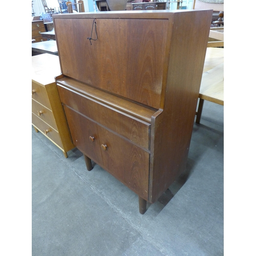 63 - A teak bureau