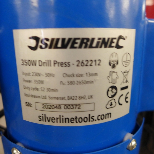 2008 - A Silverline pillar drill, 240v, 350w (262212)