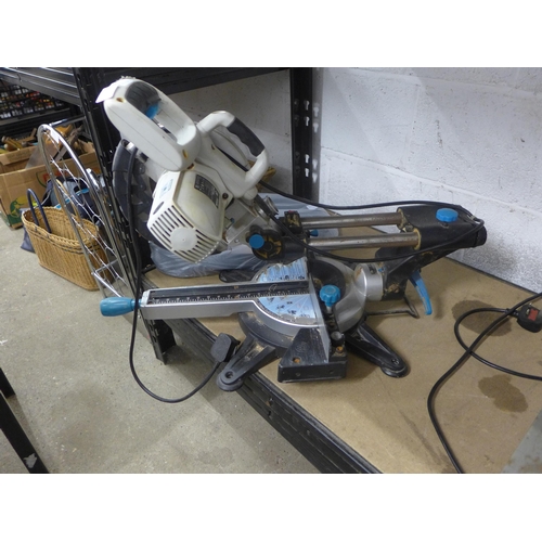 2093 - A McAllister 240v tilting and sliding compound mitre saw