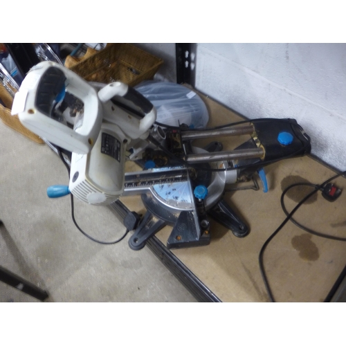 2093 - A McAllister 240v tilting and sliding compound mitre saw