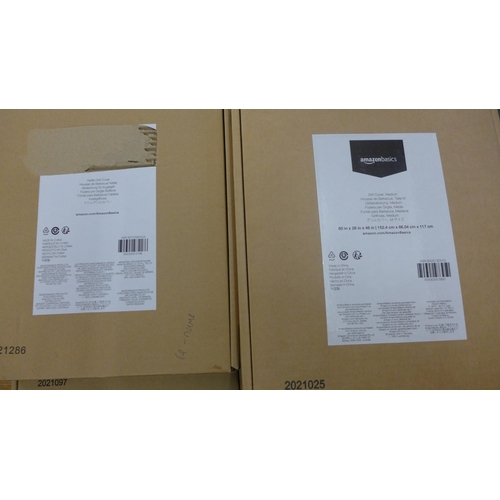 2105 - 4 Amazon outdoor BBQ grille covers - sealed