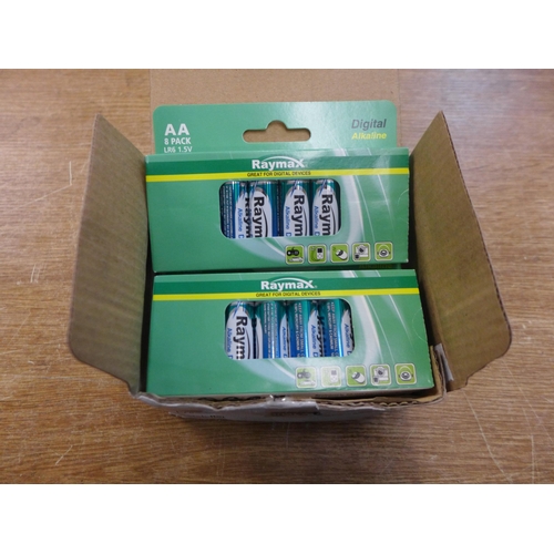 2143 - 8 Packs of AA Raymax digital alkaline batteries - unused