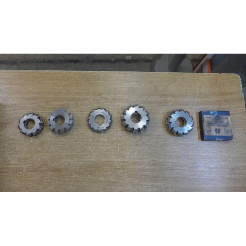 2146 - A tray of Involute Gear cutters (15 items)