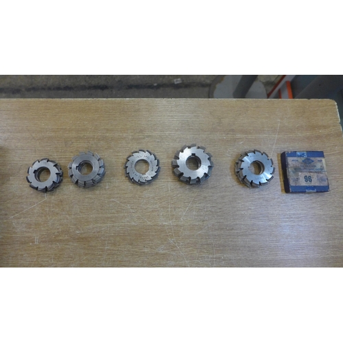 2146 - A tray of Involute Gear cutters (15 items)