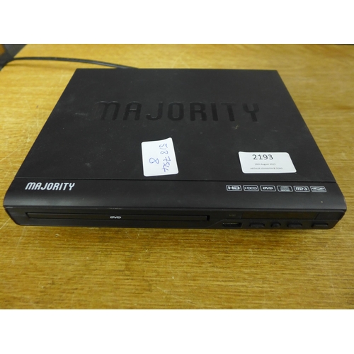 2193 - A Majority DVD player with remote