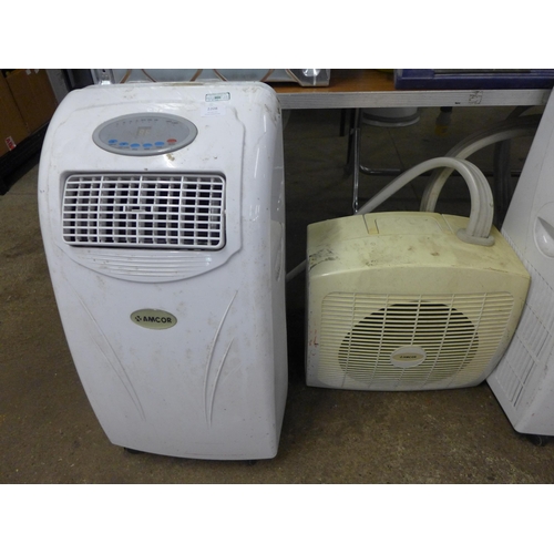 2208 - Two Amcor air conditioning units one damaged one working