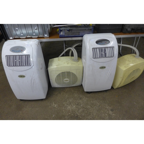 2208 - Two Amcor air conditioning units one damaged one working