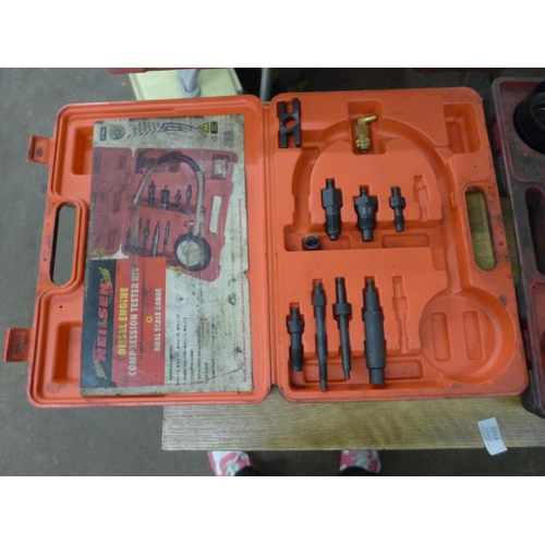 2214 - 3 x 15 piece sets of oil fitter wrenches in cases * this lot is subject to VAT