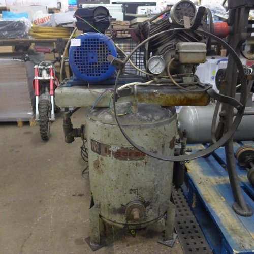 2220 - An Ingersoll compressor * this lot is subject to VAT