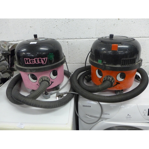 2228 - 2 vacuum cleaners Hetty and Henry