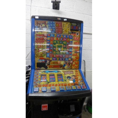 2233 - A Treasure Island Jackpot, £100 jackpot edition coin operated fruit machine with all keys