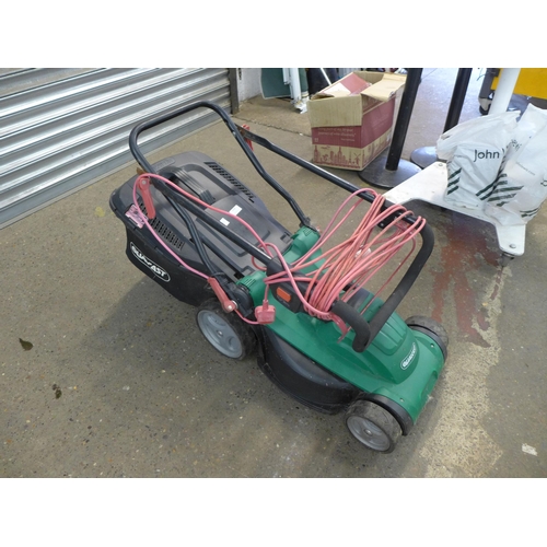 2318 - A Qualcast 240v mower with collector