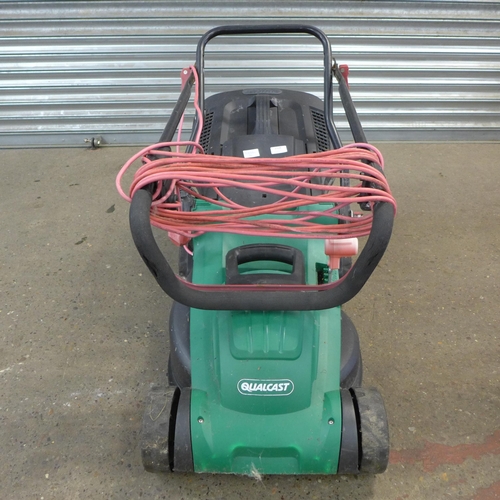 2318 - A Qualcast 240v mower with collector