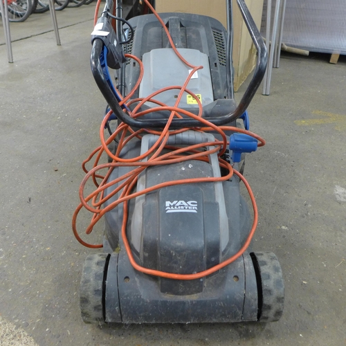 2319 - A Macallister 240v electric lawn mower - failed electrical safety test due to damaged cable - sold a... 