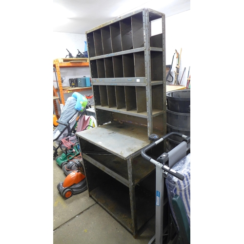 2321 - Dexion metal tool shelving