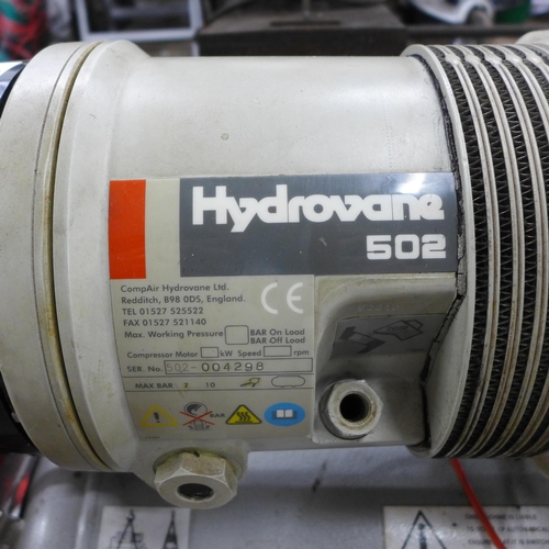 2324 - A Hydrovane 502 three phase electric air compressor