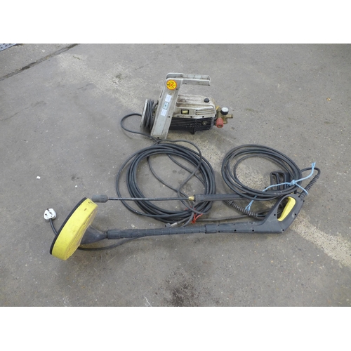 2347 - A Kranzle 10s power washer with lance and floor scrubber