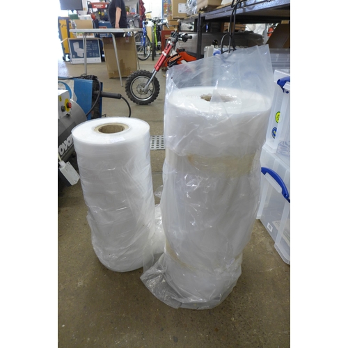 2349A - 2 rolls of tubular polythene for making plastic bags